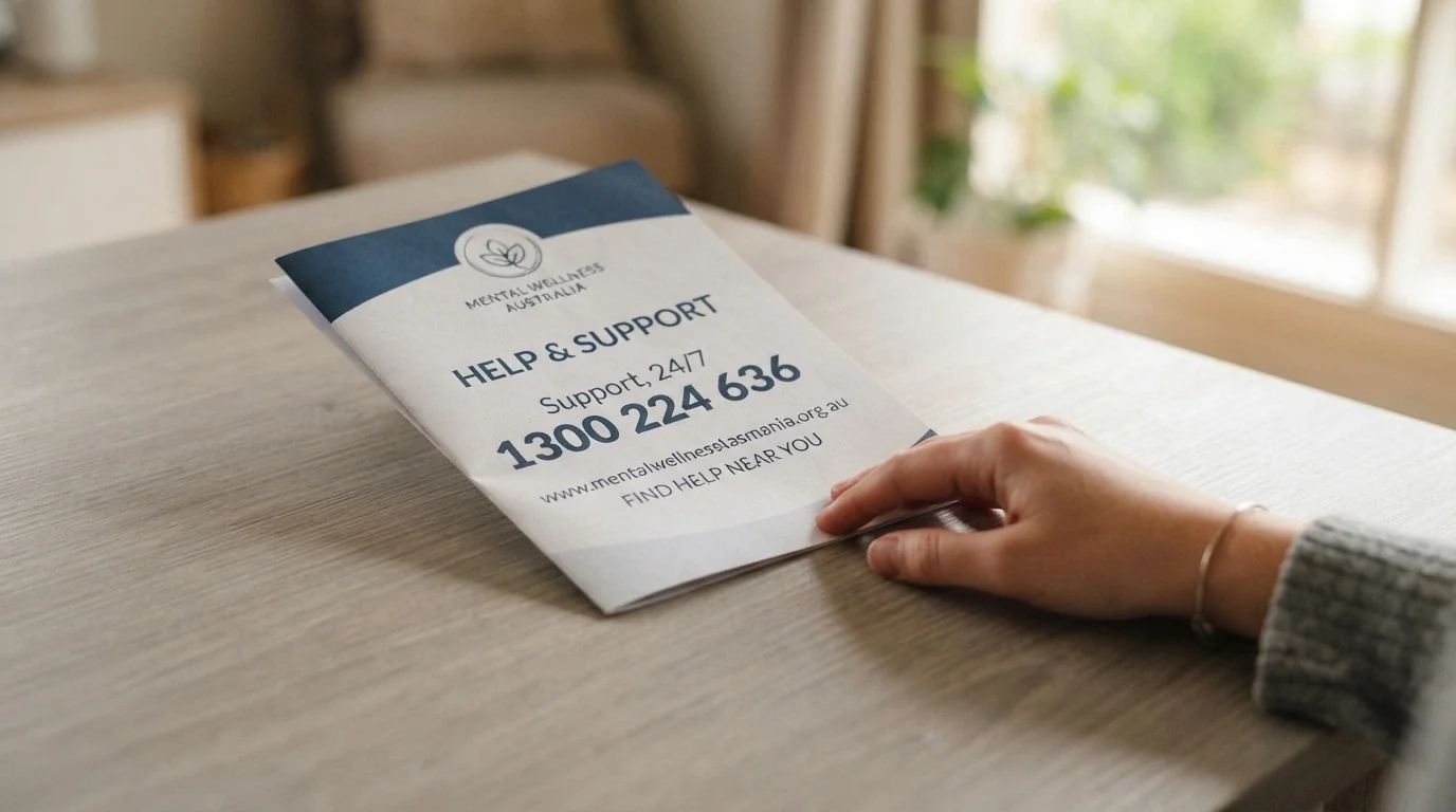 The BetStop logo, the 1800 858 858 National Gambling Helpline number in large type, and the gamblinghelponline.org.au web address against a calm blue background