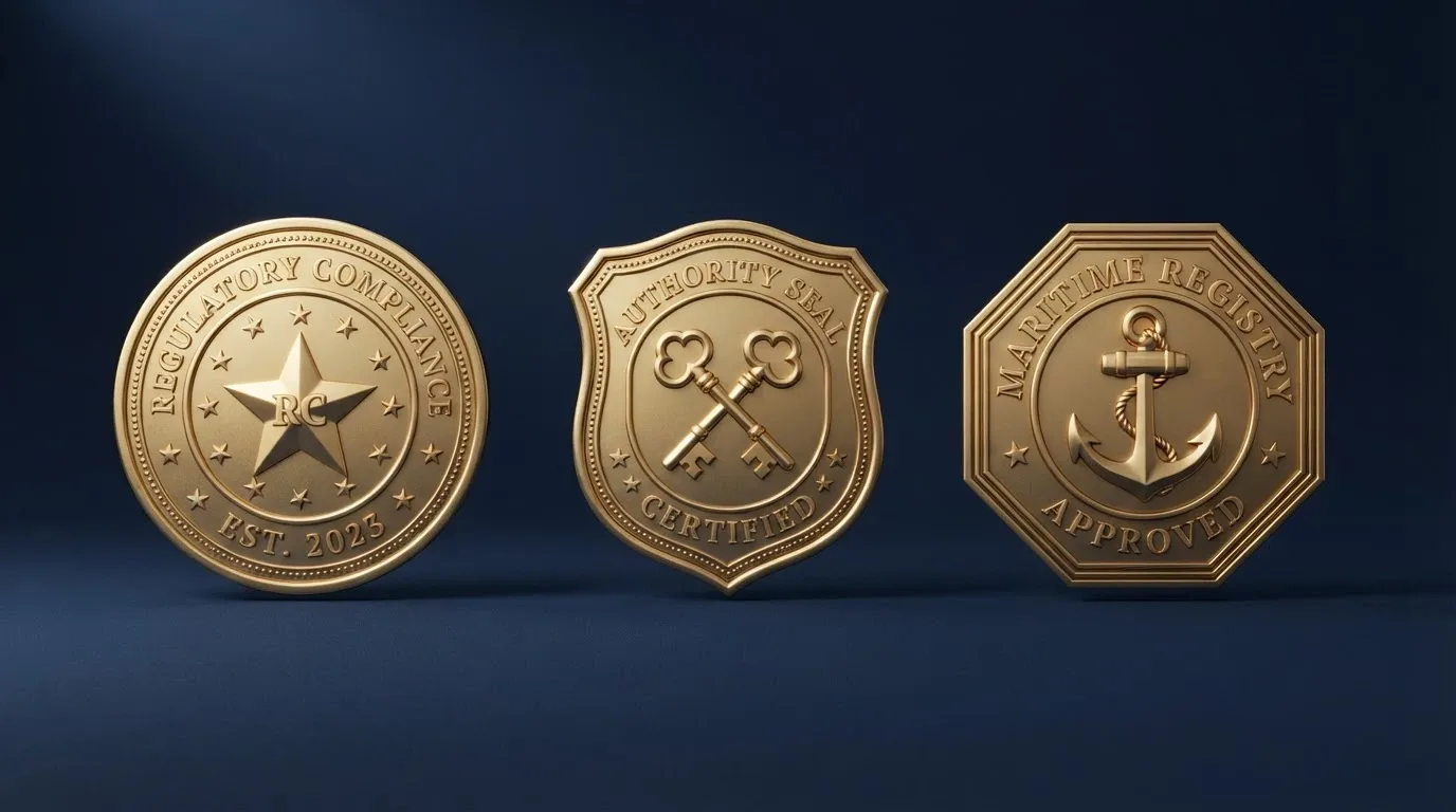 Three casino licence certificates from Curacao, Anjouan and a generic offshore jurisdiction laid side by side